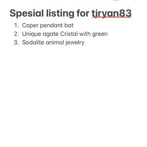 Spesial listing for tjryan83